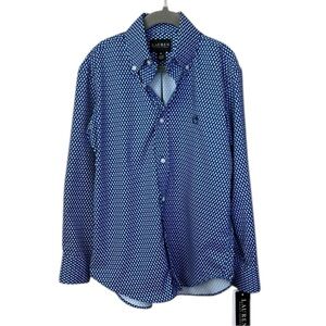 Lauren Ralph Lauren Blue Paisley Performance Active Long Sleeve Top Size 8